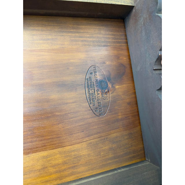 Virginia Galleries Henkel Harris Mahogany Tea Side Table With Pull Outs For Sale - Image 12 of 12