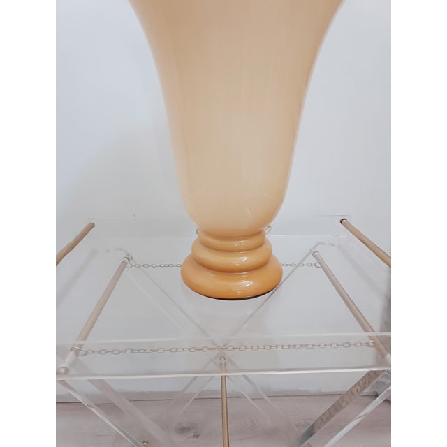 1970s Opaline Glass Table Lamp, 1970s For Sale - Image 5 of 10