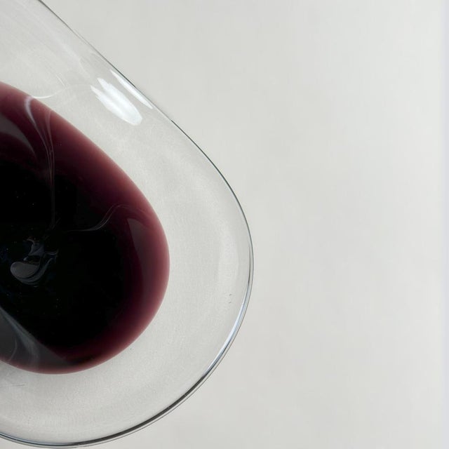 1960s Mid-Century Modern Sommerso Glass Bowl by Paul Kedelv for Flygfors, Sweden, 1960s For Sale - Image 5 of 10