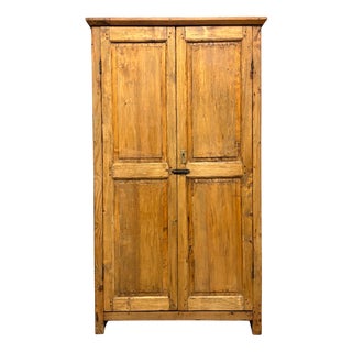 Antique Poplar Cabinet, 1890s For Sale