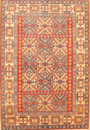 Pasargad N Y Hand-Knotted Kazak Rug - 7'2" x 10'7"