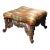 Vintage Victorian Style Iron Queen Anne Ottoman For Sale