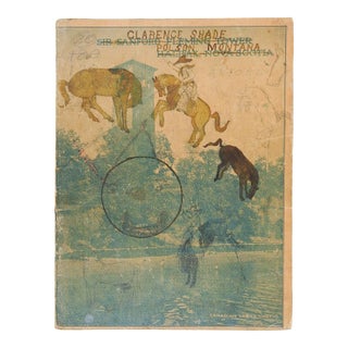 1940's Montana Cowboy Folk Art Sketchbook Drawings For Sale