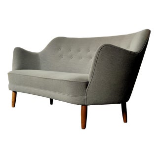 Vintage Grey Fabric Sofa, 1970 For Sale