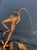 Large Bronze Leaping Frog Fountain Sculpture For Sale - Image 3 of 5