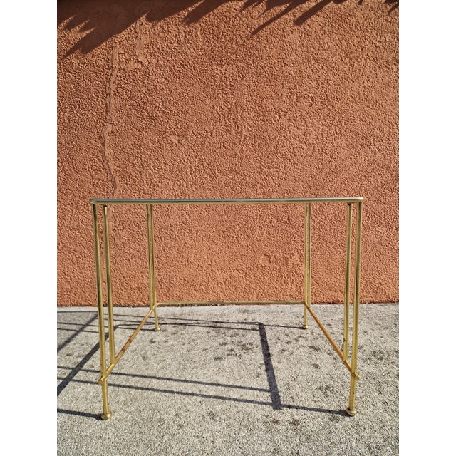 Mid-Century Brass and Glass Coffee Table, Italy, 1960s For Sale - Image 4 of 6