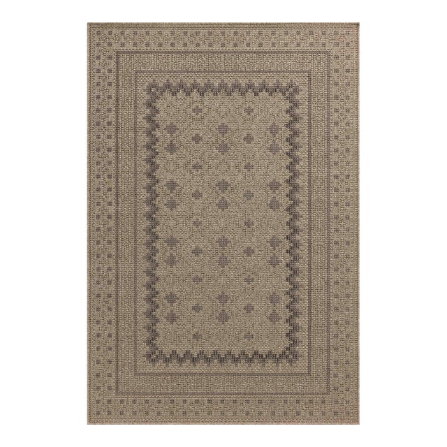 Chris Loves Julia x Loloi Providence Charcoal / Dove 6'-3" x 9'-2" Area Rug For Sale