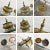 Vintage Objet d'Art East Java Indonesian Brass Tepak Sireh Betel Nut Set 7 Pieces For Sale - Image 11 of 13