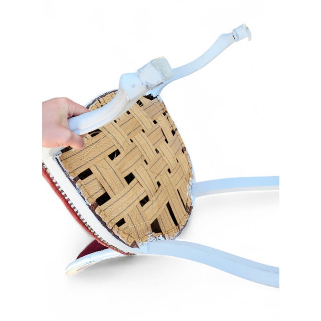 Antique French Louis XVI Style Château Chairs in Pink Velvet, 1890s, Set of 4 For Sale - Image 16 of 18