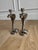 1930s Egyptian Revival Bronze Candlesticks/Taper Candle Holders, Newly Nickel Plated – Exquisitely Detailed Sculptural Pair For Sale - Image 9 of 11
