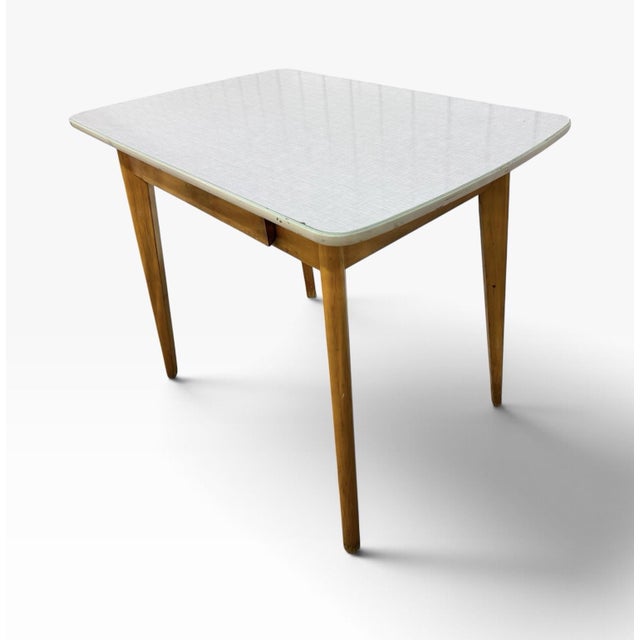 Mid-Century Modern Mid-Century Modern Heywood Wakefield Style Arts & Crafts Writing Desk Work Table For Sale - Image 3 of 8