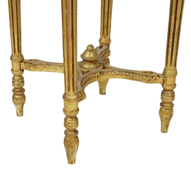 Antique Empire French Side Tables Plant Tables in Marble, 1890s, Set of 2 For Sale - Image 18 of 18