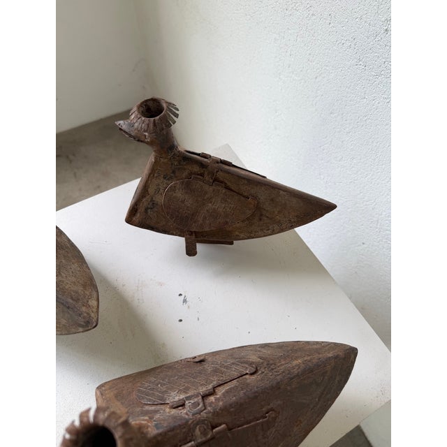Brutalist Folk Art Bird Candlesticks, 1950s, Set of 3 For Sale - Image 18 of 18
