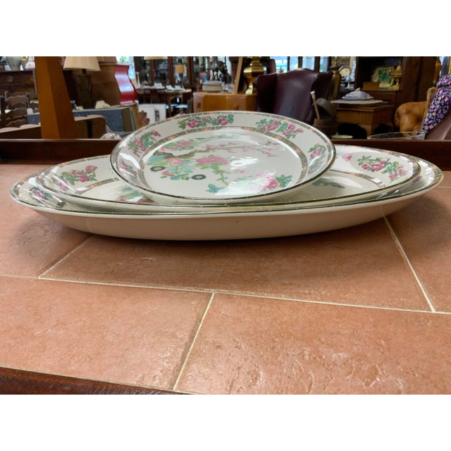 Early 20th Century John Maddock and Sons Chinoiserie Platters- Set of 3 For Sale - Image 12 of 13