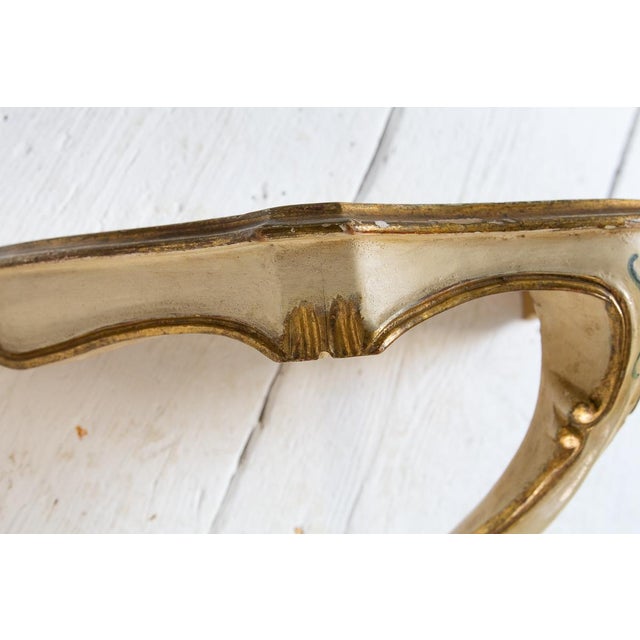 Gold Venetian Baroque Style Consoles, 1960s, Set of 2 For Sale - Image 8 of 14