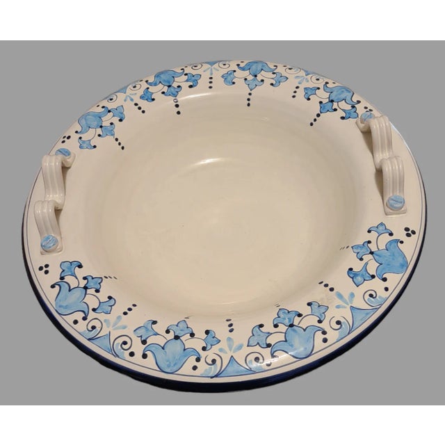 Add a touch of Italian elegance to your home decor with this stunning Tavola center piece bowl. Hand painted with...
