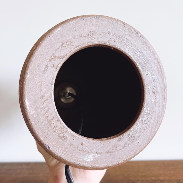 Vintage Dunroven Pottery Stoneware Jug Lamp Base For Sale In Austin - Image 6 of 6