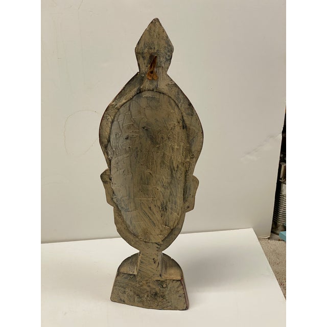 Late 20th Century Symbolic Sese Wood African Tribal Mask (Ghana) For Sale - Image 5 of 10