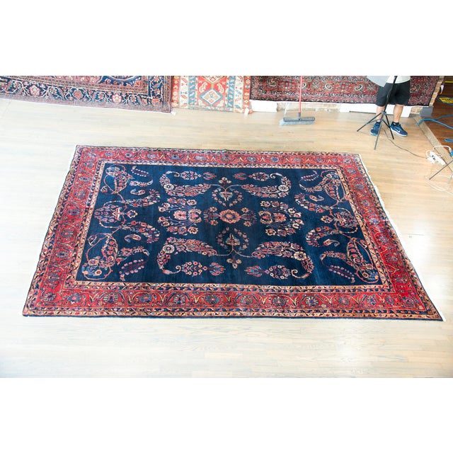 Early 20th Century Persian Sarouk Mohajeran Rug For Sale In Chicago - Image 6 of 15