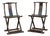 Pair of Antique Folding Campaign Chairs For Sale