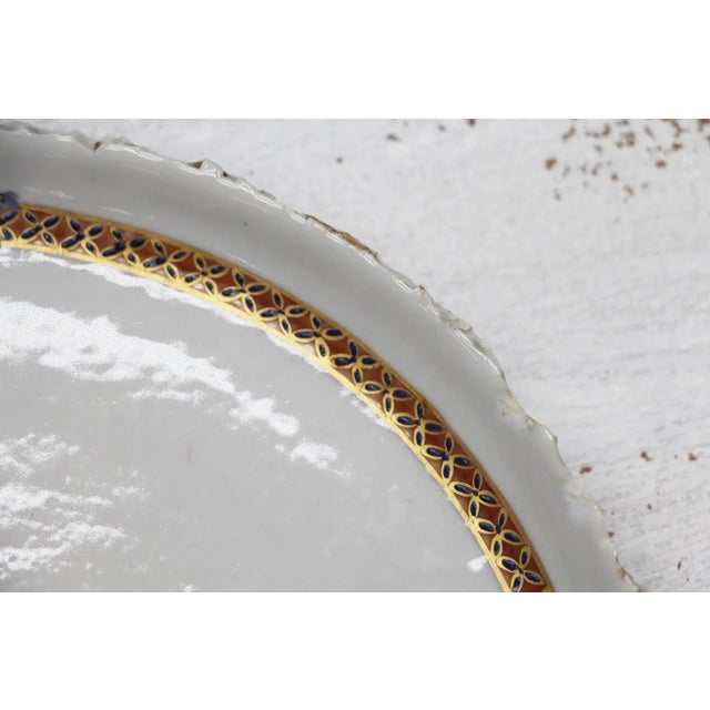 18th Century Antique Qianlong Famille Rose Plate For Sale - Image 4 of 13