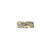 Contemporary Early 21st Century 14k Two-Tone Gold and Diamond Crossover Ring, Size 6.75 For Sale - Image 3 of 7