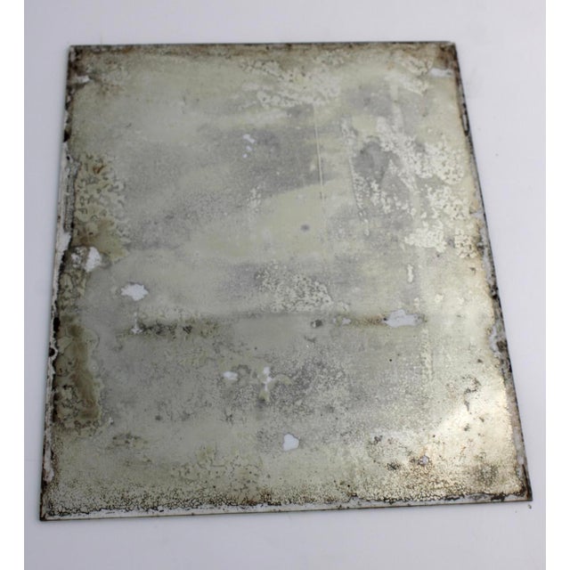 Vintage Mexican Folk Art Punched Tin “Hojalata” Mirror W/ Brass Accents For Sale - Image 12 of 12