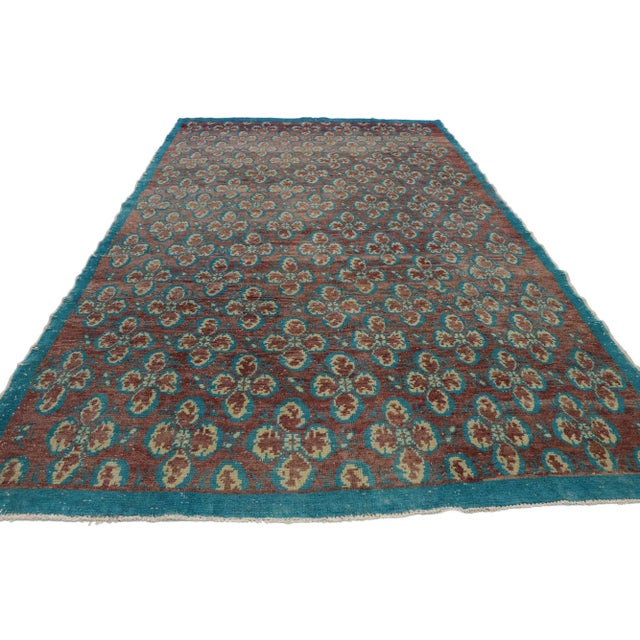 Victorian Vintage Turkish Sivas Rug, 05'10 X 09'10 For Sale - Image 3 of 7