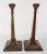 Early 20th Century Early 20th Century Walnut Veneer Candlesticks- a Pair For Sale - Image 5 of 11