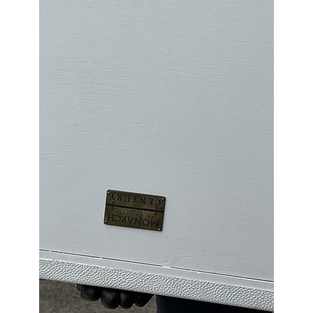Early 21st Century Vintage Monarch for Century Faux Shagreen Coffee Table For Sale - Image 5 of 12
