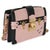 Item #: 151555 Features Interior: Two gussets. One card slot Dimensions: 8.75 x 5.75 x 2 in Handbag Closure Type: Push...