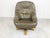 Brutalist Oak and Leather Swivel Chair, 1970s For Sale - Image 4 of 12