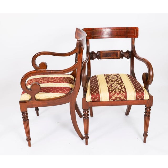 Vintage Regency Revival Dining Table and Chairs by William Tillman, 1980s, Set of 11 For Sale - Image 13 of 18