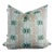 "Miss Ella" in Teal 22" Pillows-A Pair For Sale