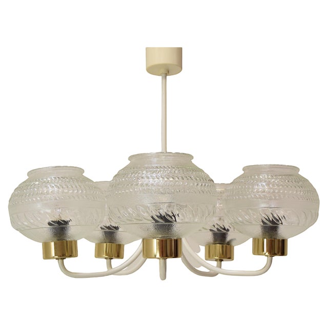 Mid-Century Ceiling Light attributed to Instala Jilove U Decina, 1970s For Sale