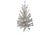 Wood 6 Foot Vintage Aluminum Christmas Tree by Silverline For Sale - Image 7 of 15