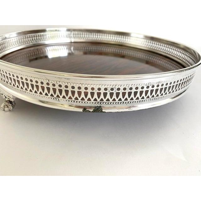 1970s Sheffield Silver & Formica Bar Tray For Sale In Los Angeles - Image 6 of 9