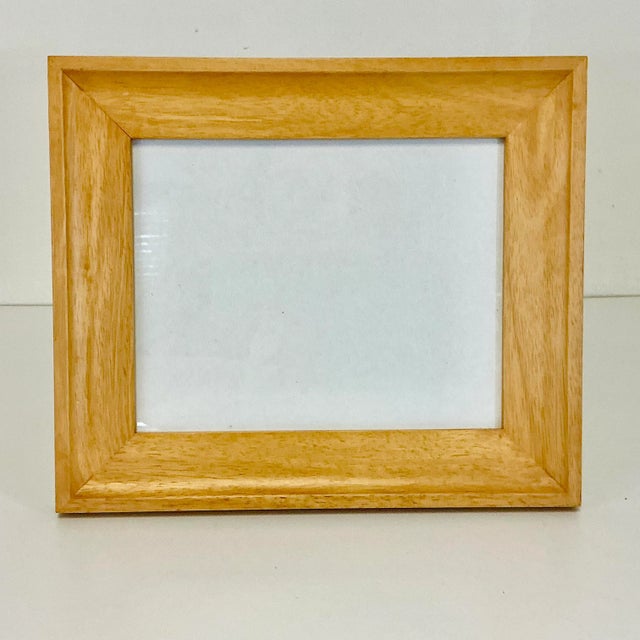 1980s Vintage Arts & Crafts Farmhouse Boho Chic Fruit Wood Picture Frame. For Sale - Image 5 of 10