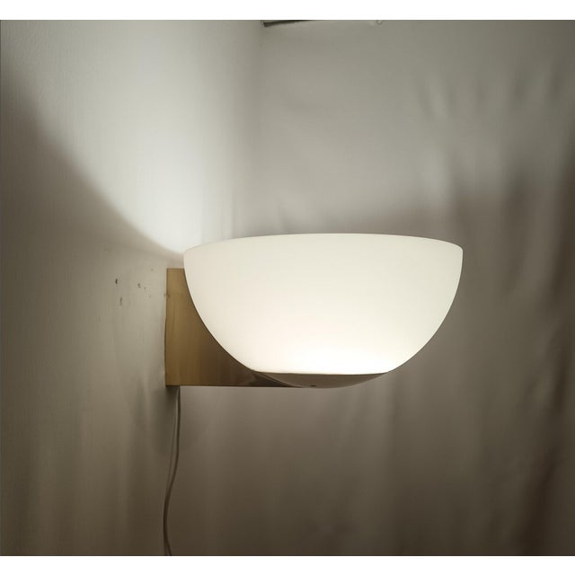 Gold Opaline Glass Sconce from Glashütte Limburg, 1970s For Sale - Image 8 of 12