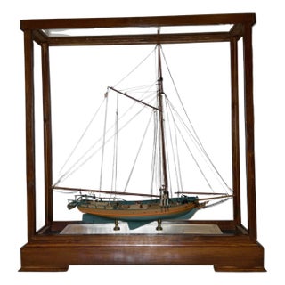 Hudson River Sloop "Victorine" in Case For Sale