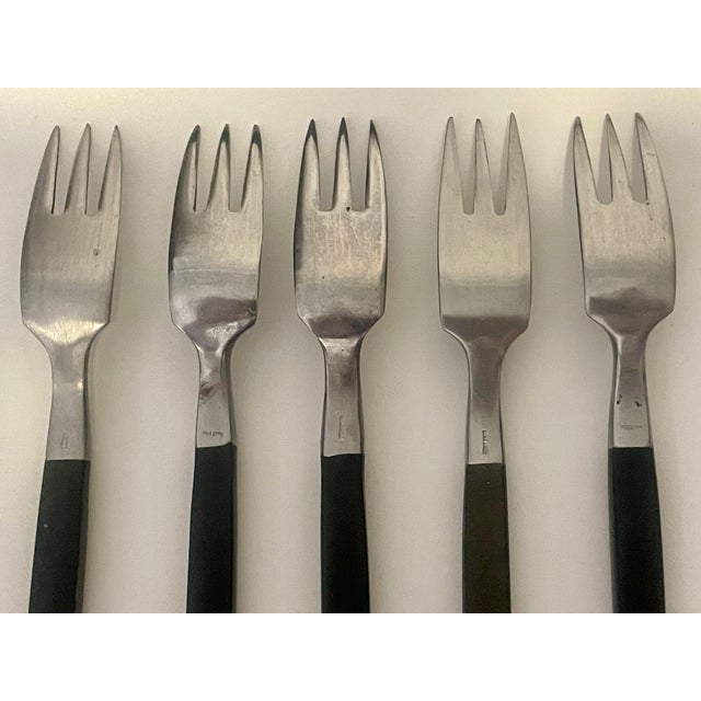 Vintage Lundtofte "Largo" Stainless Flatware - Tias Eckhoff for DKF - 31 Pieces For Sale In Atlanta - Image 6 of 6