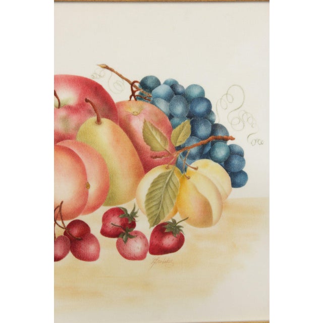 Linda Brubaker Fruit Theorem Painting on Velvet For Sale - Image 11 of 12