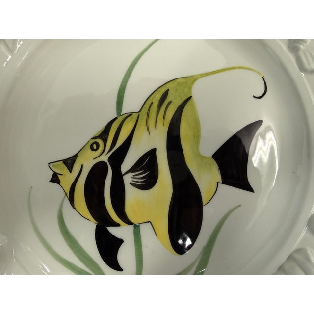 Este Ceramiche Porcellane for Gump's Fish Plates, Set of Four For Sale - Image 11 of 12