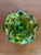Vintage Mandruzzato Murano Green & Amber Sommerso Faceted Glass Ashtray For Sale - Image 9 of 10