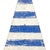 Vintage 1950s Primitive Wooden Windmill Fan Blade Distressed Painted White & Blue Striped Wood For Sale In Philadelphia - Image 6 of 10