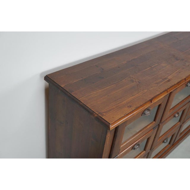 Vintage Dutch Pine Haberdashery Shop Cabinet For Sale - Image 14 of 18