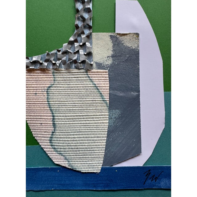 "Pop Music 4" Original Mixed-Media Collage on Paper by Zac Woodiel For Sale In Little Rock - Image 6 of 9