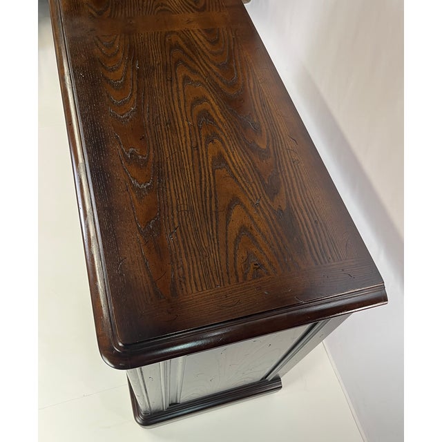 Late 20th Century Henredon "Four Centuries" French Provincial Solid Ash Sideboard / Buffet For Sale - Image 18 of 18
