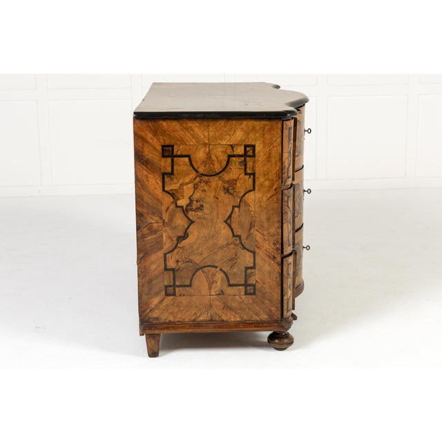 Antique German Walnut Commode, 1700s For Sale - Image 3 of 10