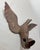 Antique Solid Brass Bronze Open Winged American Eagle Bird Heavy Flag Finial For Sale - Image 9 of 13